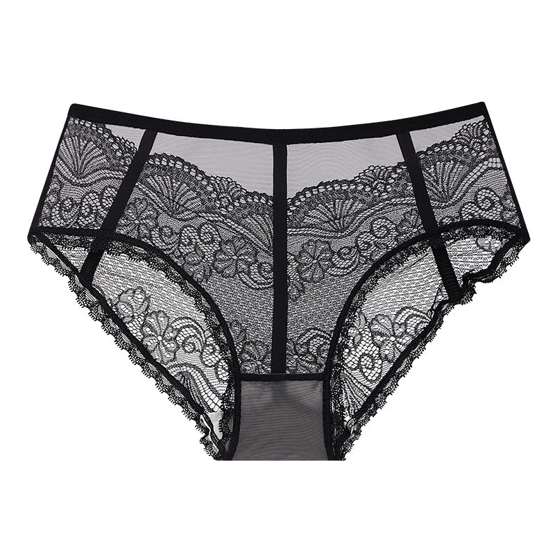 Sexy Lace Mid-rise Mesh Panties