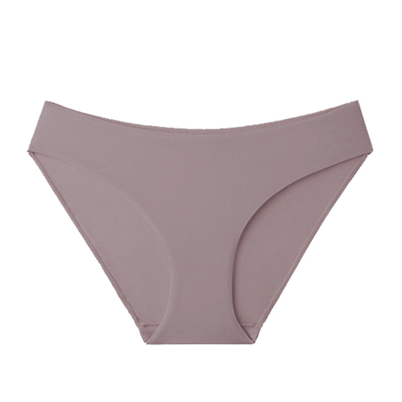 Thin Simple Large Size Medium Waisted Triangle Panties
