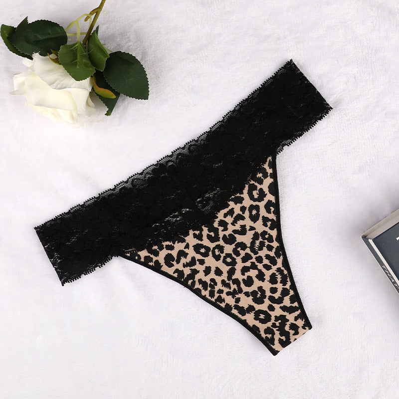 Sexy Lace Thong Invisible Low Waist Hip Lifting Triangle Cotton Panties