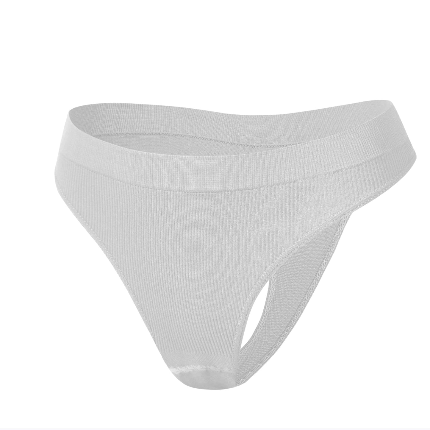 Large Size No Trace Solid Color Sexy Stretch T Panties Low Waist Panties
