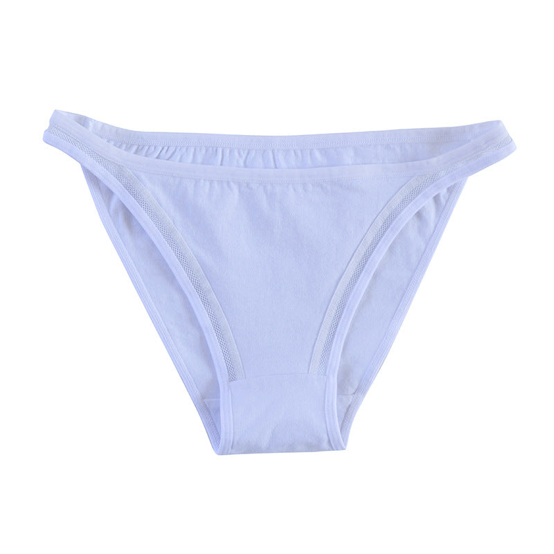 Cotton Half-Pack Hip  Bikini Thin Strap Triangle Panties