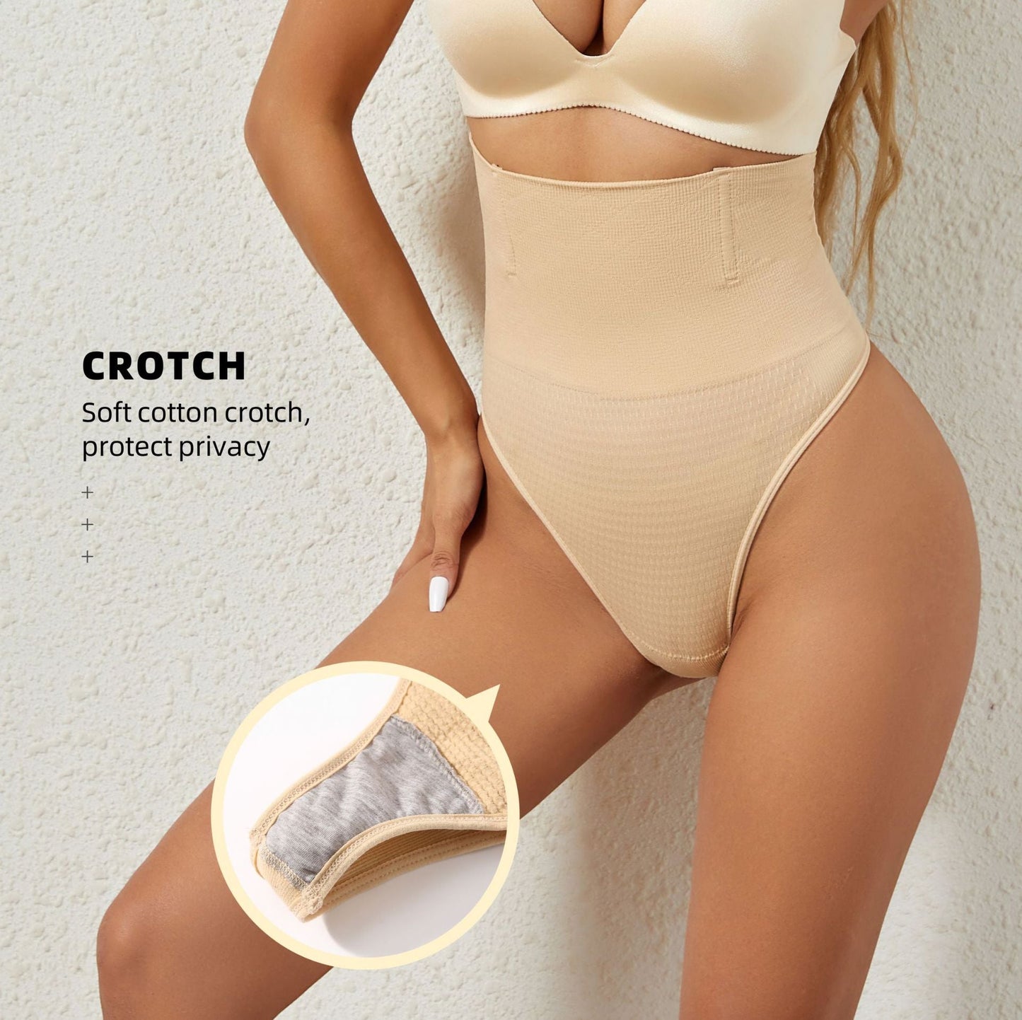High Waist Butt Lifter Sexy Tummy Control Shapewear Thong Panties