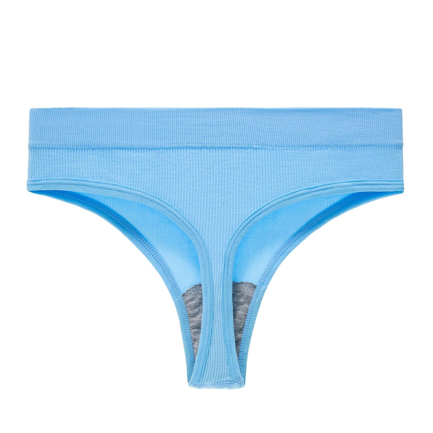 Yoga Seamless Threaded Mid-Low Waist Sexy Cotton Gear Sports Triangle Inner T Panties