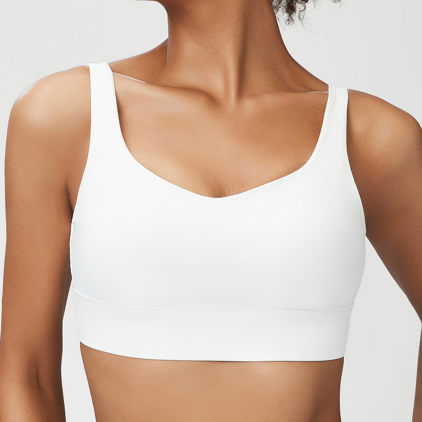 One-piece Yoga Bra Fixed Cups  Sports Underwear Tank Top