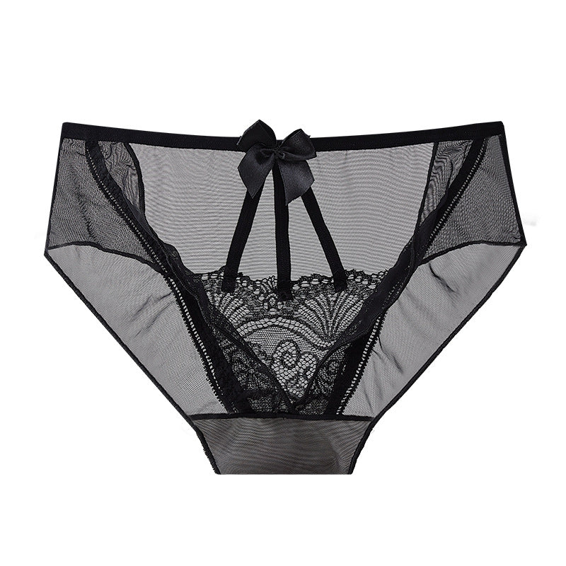 Sexy Lace Mid-rise Mesh Panties