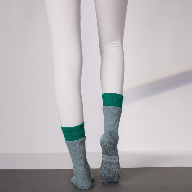Ultimate Grip Yoga Socks - Non-Slip Professional Women's Toeless Pilates Socks with Arch Support and Cushioning