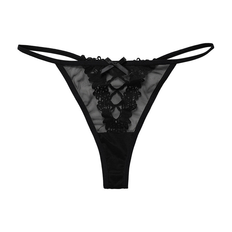 Sexy Spaghetti Strap Panties Lace Plus Size Cotton Crotch Thong