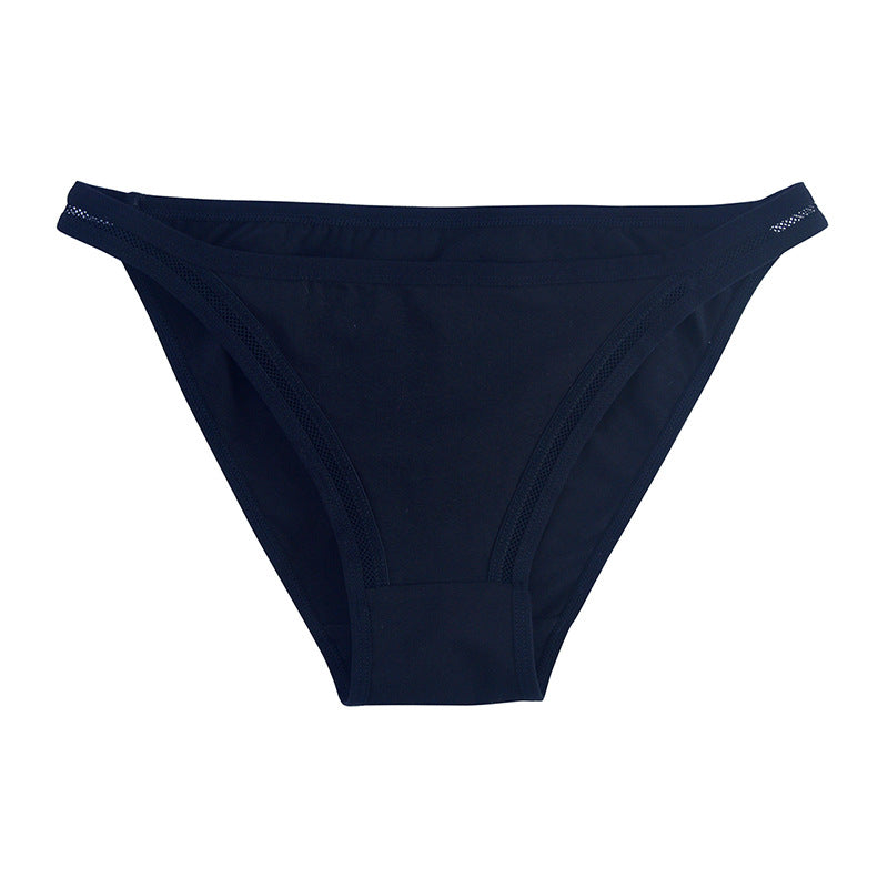 Cotton Half-Pack Hip  Bikini Thin Strap Triangle Panties