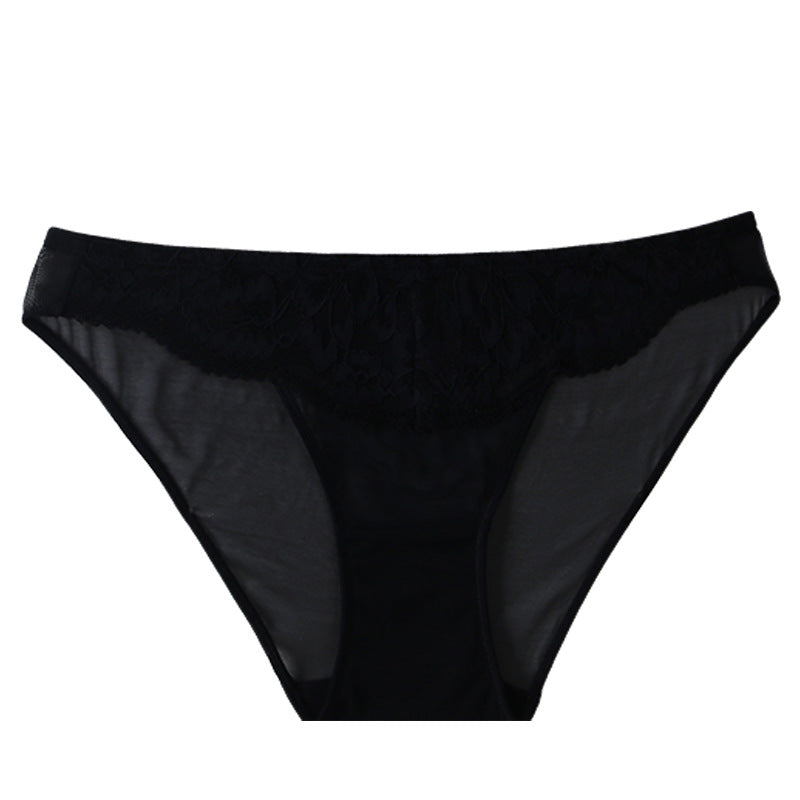 Mid-rise Lace Sexy Triangle Panties