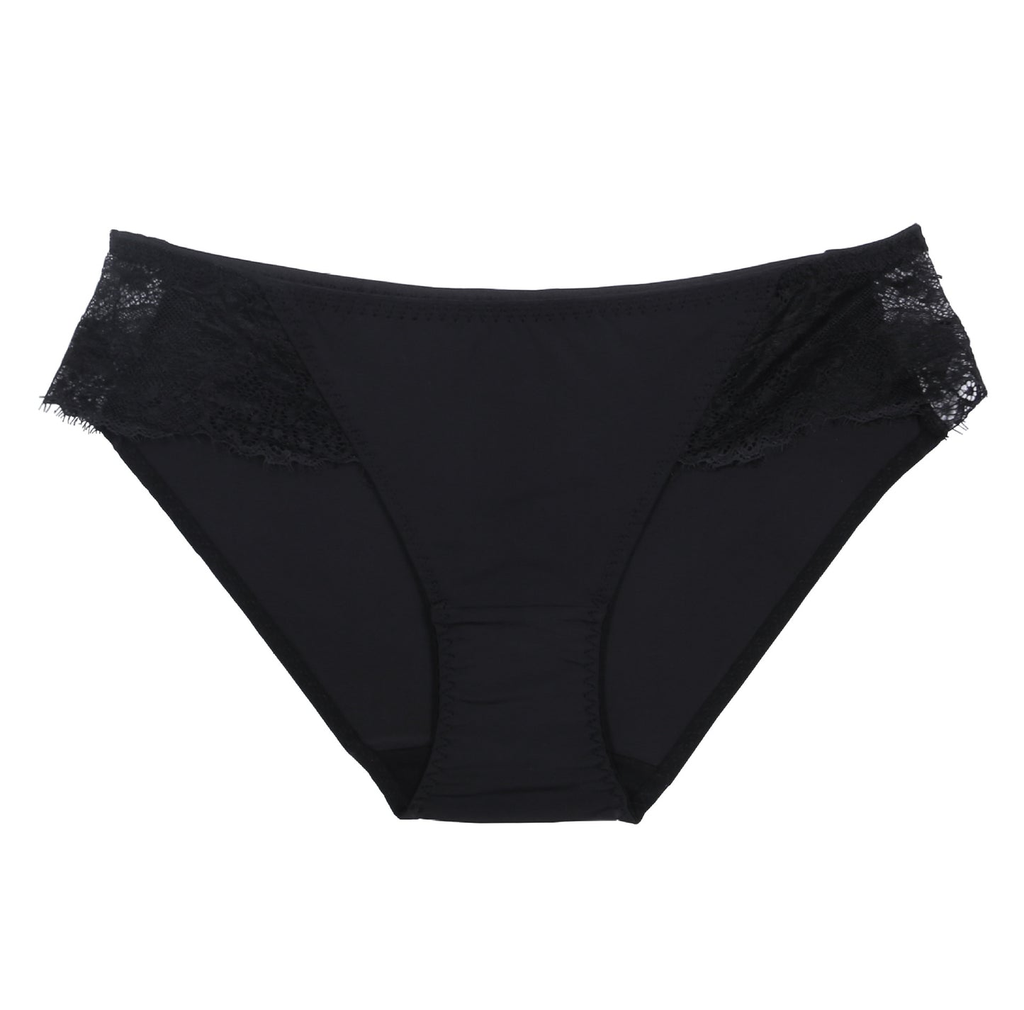 Solid Color Lace Triangle Panties with Hip Lift