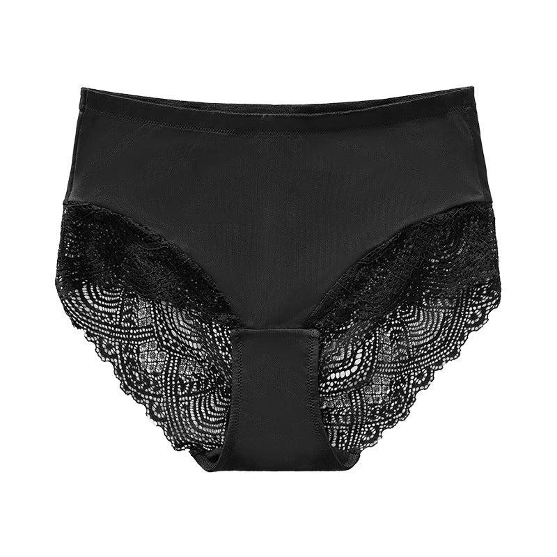 French Lace Patchwork Seamless Ice Thin Panties