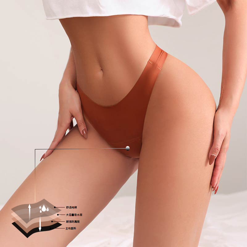 Discreet Comfort with Secure Protection Menstrual Thong Panties
