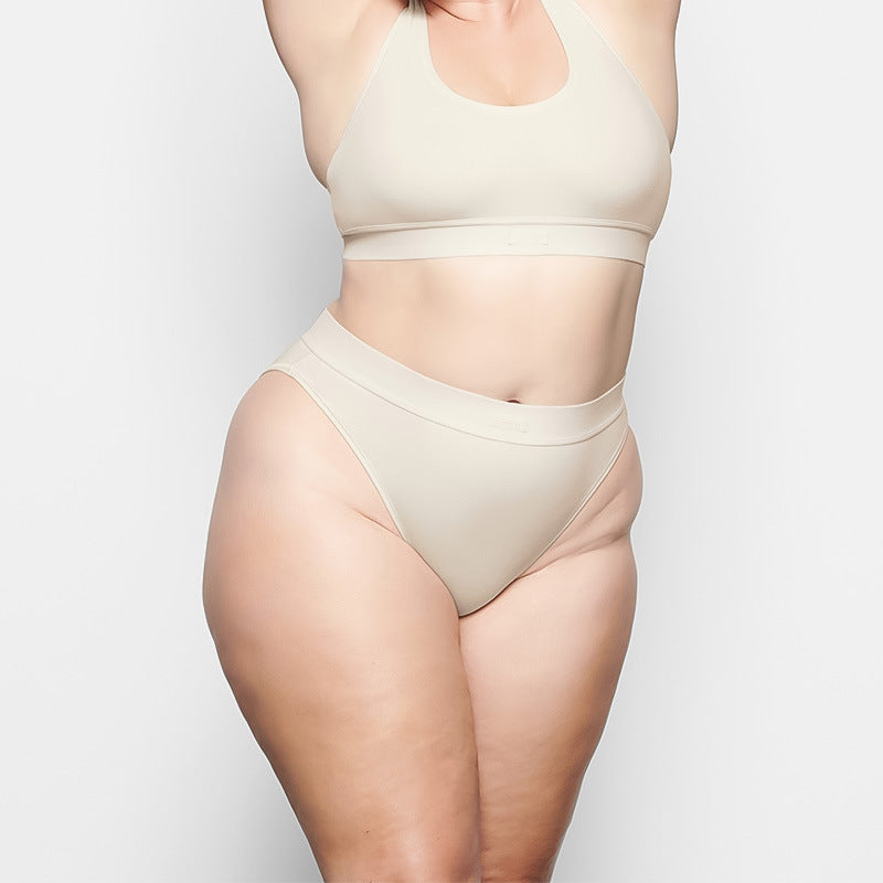 Cotton Large Size Wide Waistband Comfortable Non-Stringy Triangle Panties