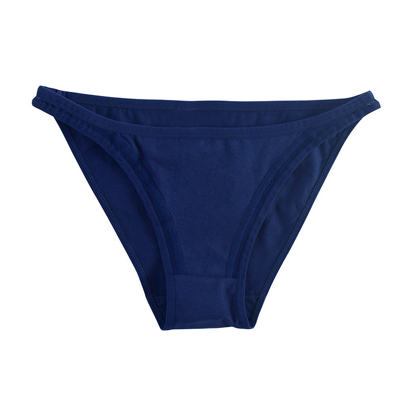 Cotton Half-Pack Hip  Bikini Thin Strap Triangle Panties