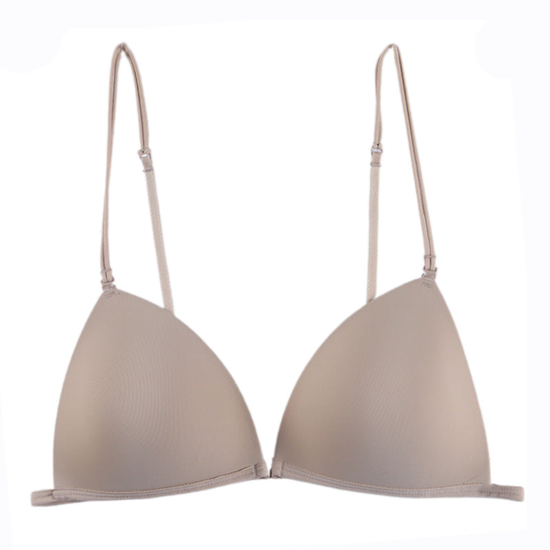 French Style Triangle Bra with Front Button