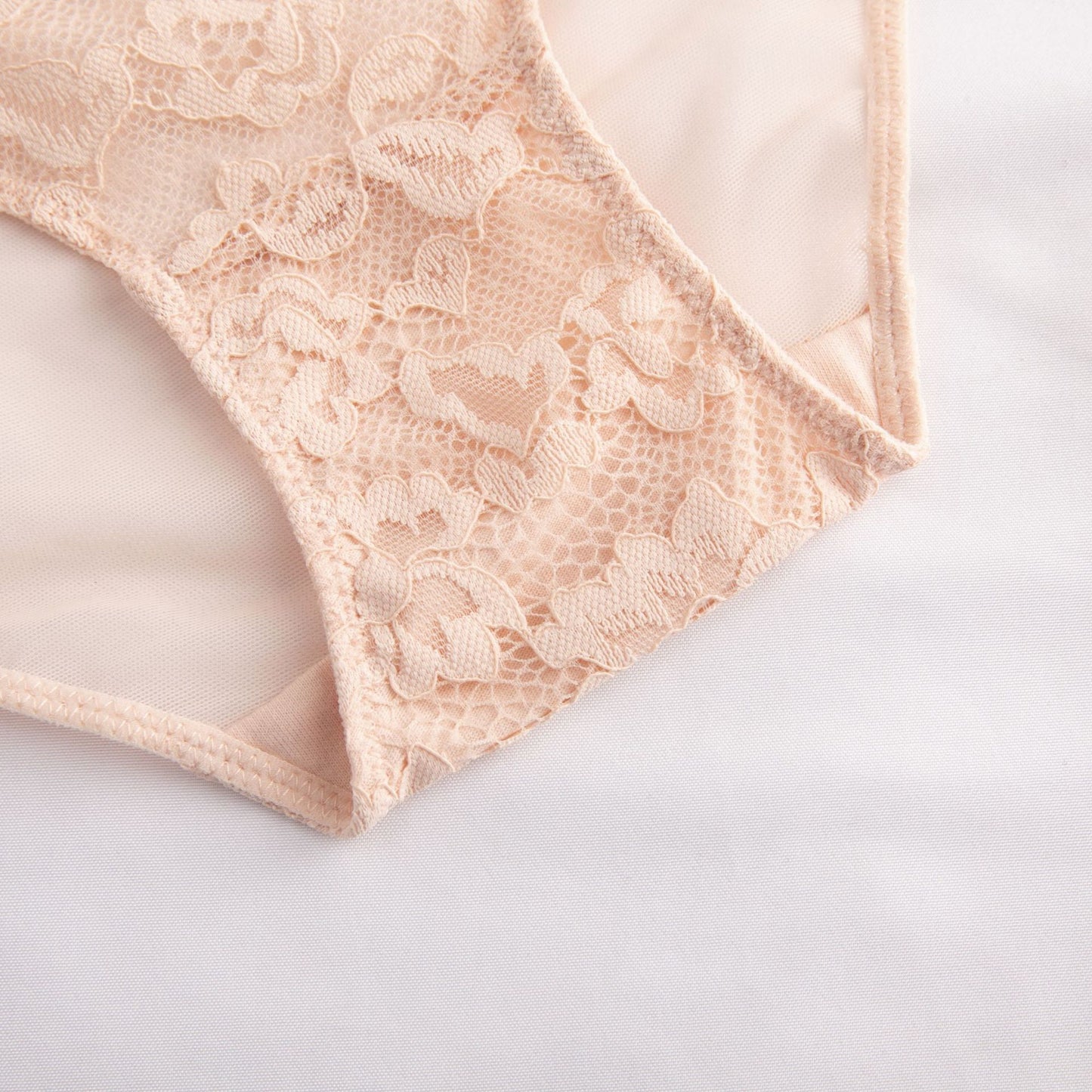 Sexy Hollow Out Lace Sheer Mesh Floral Panties