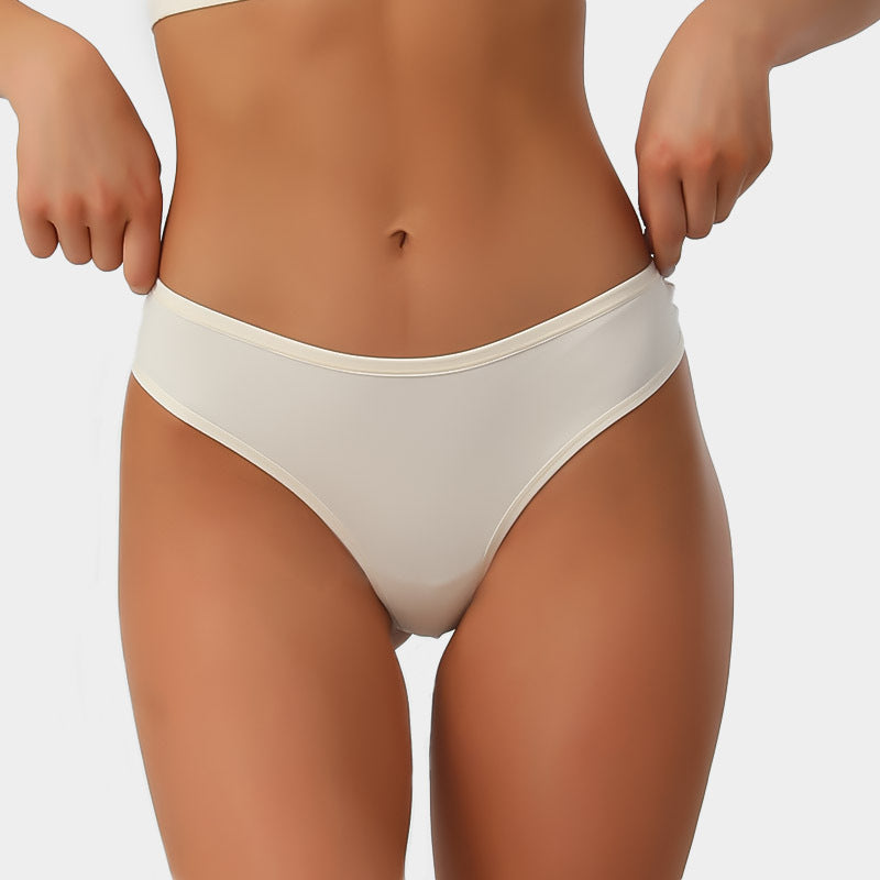 Large Size Mid Waist Invisible Sexy Wrap High Elastic Breathable Thong Panties Cotton Panties