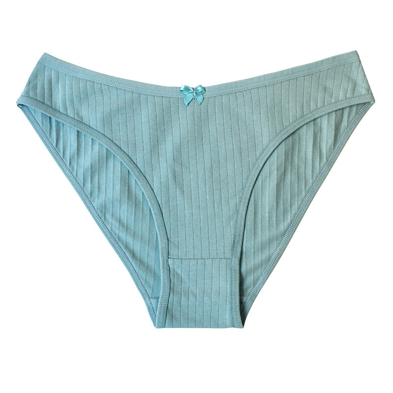 Knitted Breathable  Comfortable Cotton Low-rise Panties