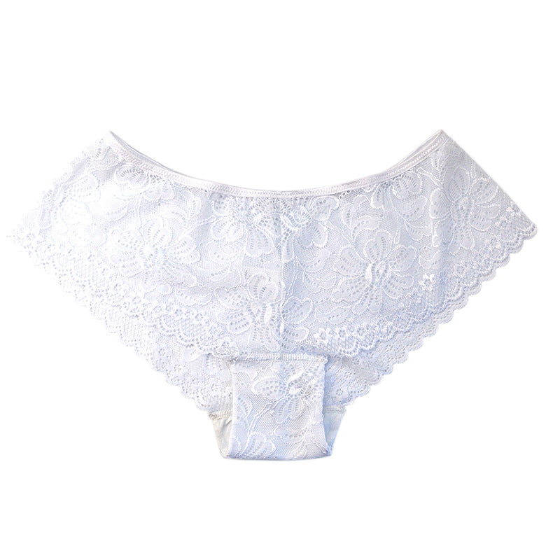 Sexy Lace Panties Hollowed Out Hip Lifting Low Waisted Boxer Briefs