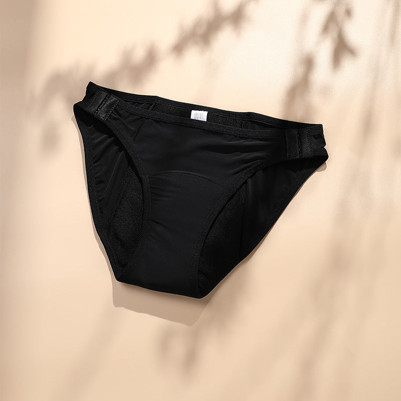 Widen And Lengthen Leak-proof Four-Layer Waistband Double-breasted Menstrual Panties