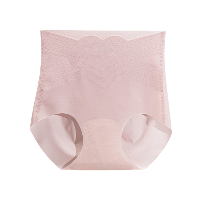 Mulberry Silk Crotch Ice Silk High Waisted Panties Tummy Lifting Triangle Pants