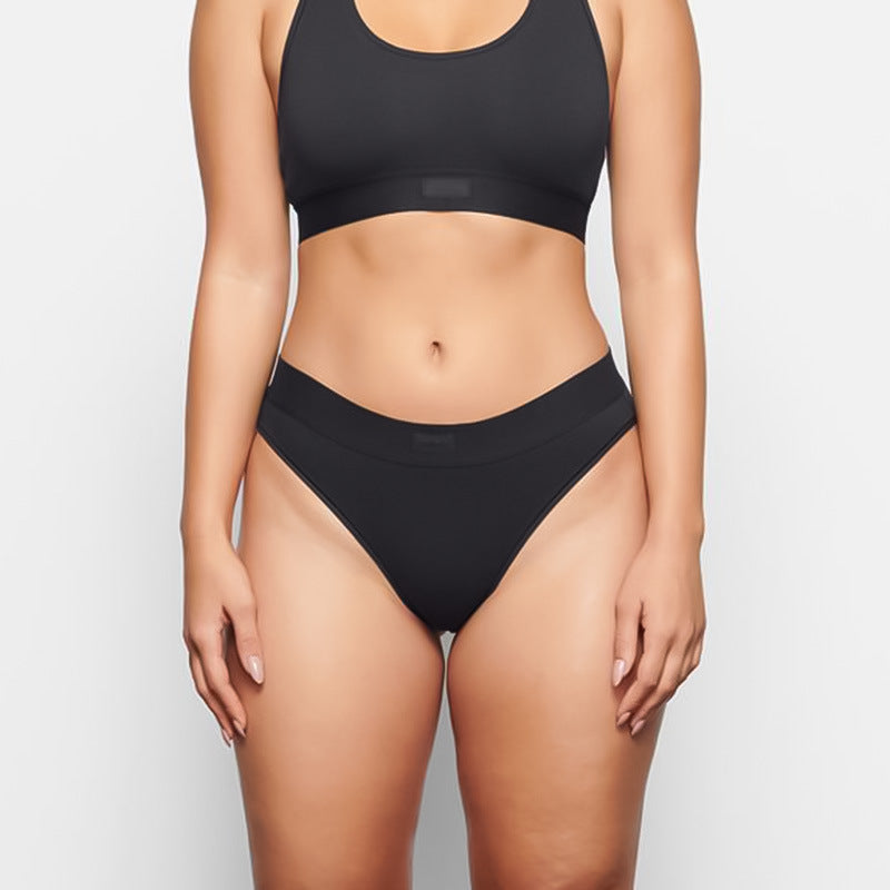 Cotton Large Size Wide Waistband Comfortable Non-Stringy Triangle Panties