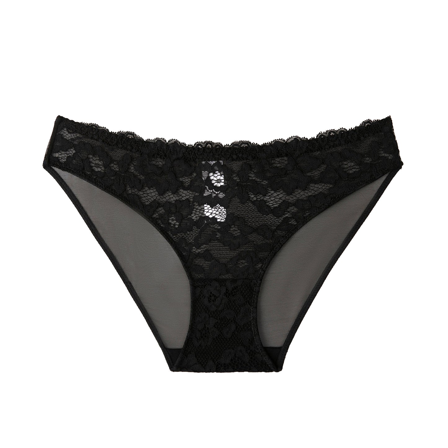 Sexy Hollow Out Lace Sheer Mesh Floral Panties