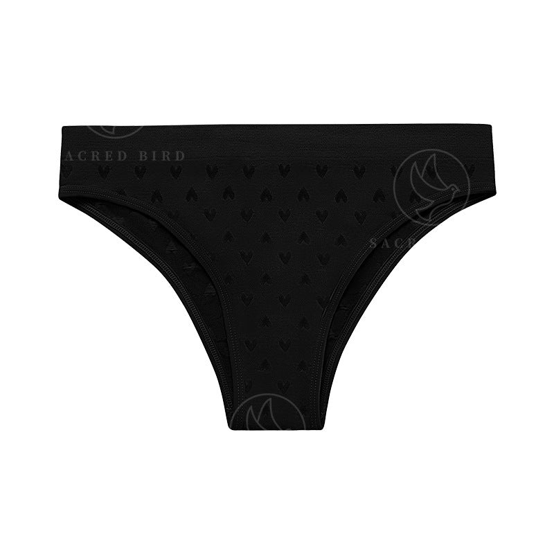 Printed Design Seamless Skin Friendly Triangles Low Rise Panties