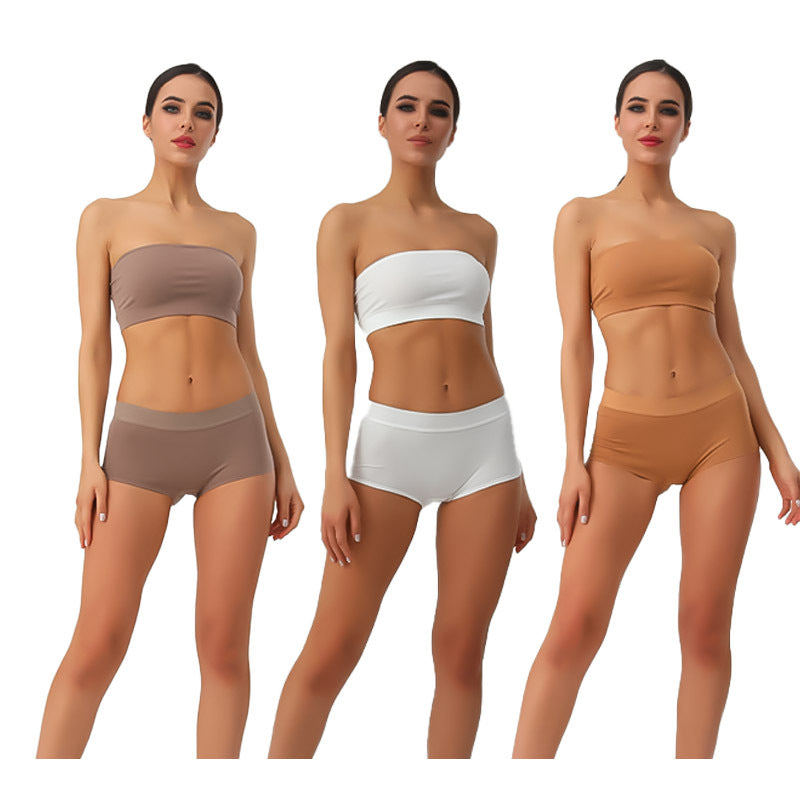 Midriff Sexy Breathable Traceless Anti-Glare Cotton  Panties