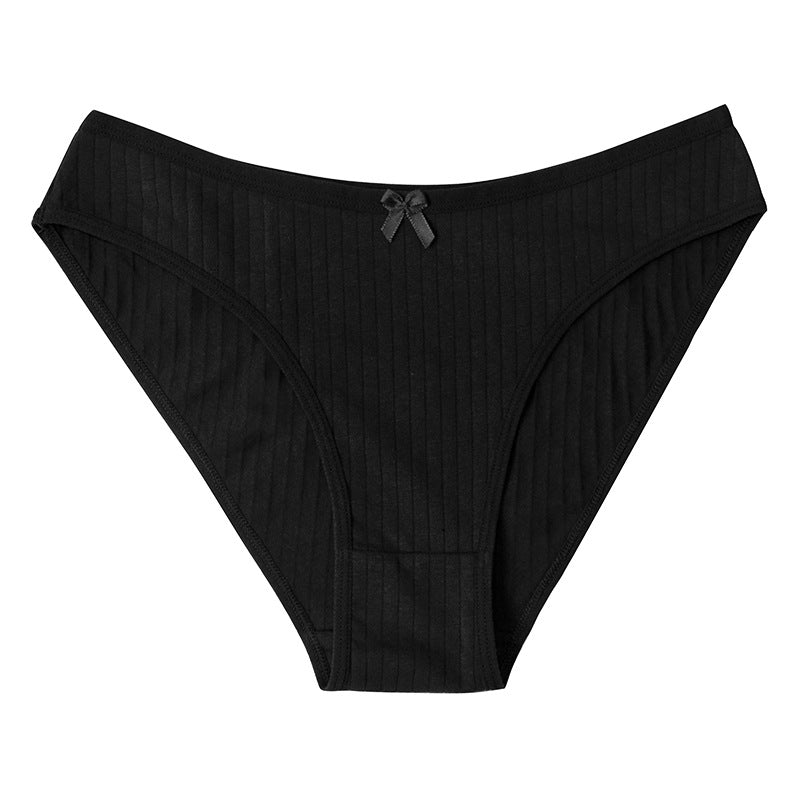 Knitted Breathable  Comfortable Cotton Low-rise Panties