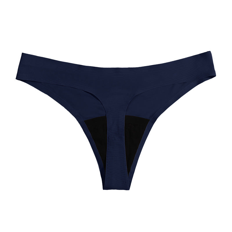 Non-marking Sexy Low Waist Four Layers Anti-Leakage Thong Physiological Panties