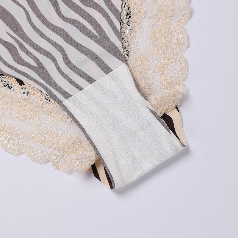 Sexy Lace Edge Low Rise Triangle Panties