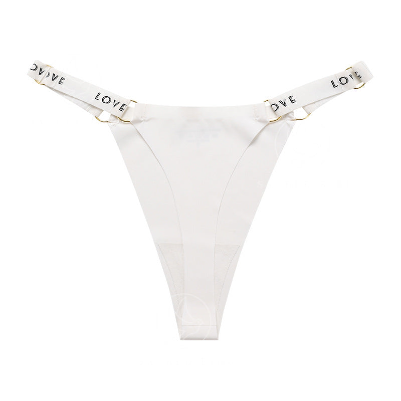 One Piece Sexy Seamless Cotton Crotch Panties Ice Thong