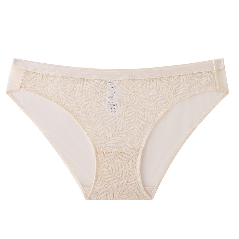 Mid-rise Breathable Hollow Out Sexy Lace Panties