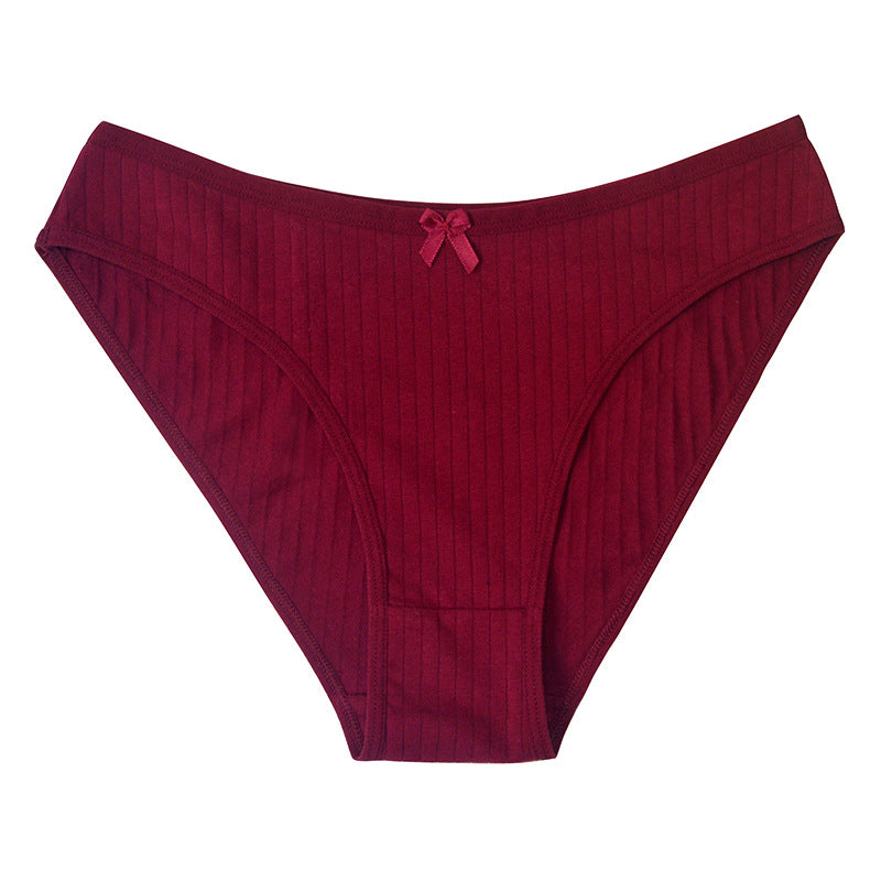 Knitted Breathable  Comfortable Cotton Low-rise Panties