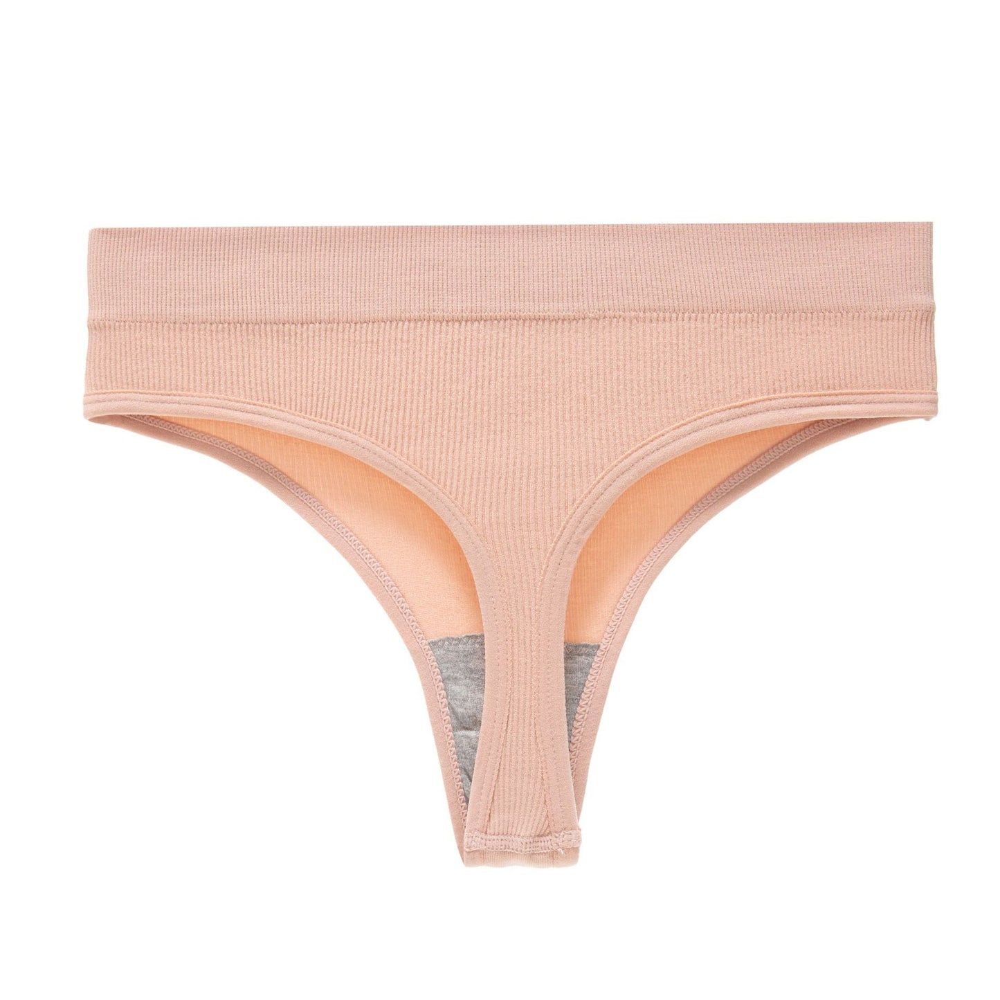 Yoga Seamless Threaded Mid-Low Waist Sexy Cotton Gear Sports Triangle Inner T Panties