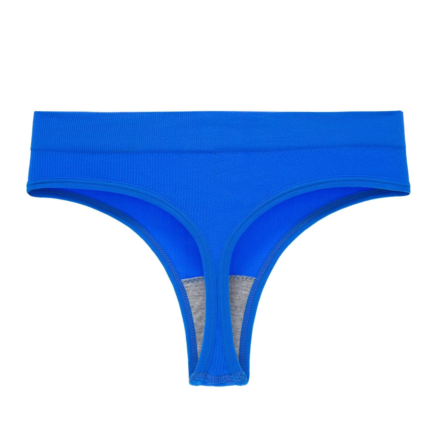 Yoga Seamless Threaded Mid-Low Waist Sexy Cotton Gear Sports Triangle Inner T Panties