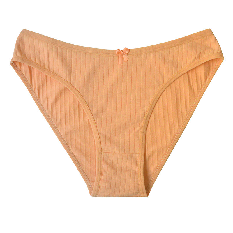 Knitted Breathable  Comfortable Cotton Low-rise Panties