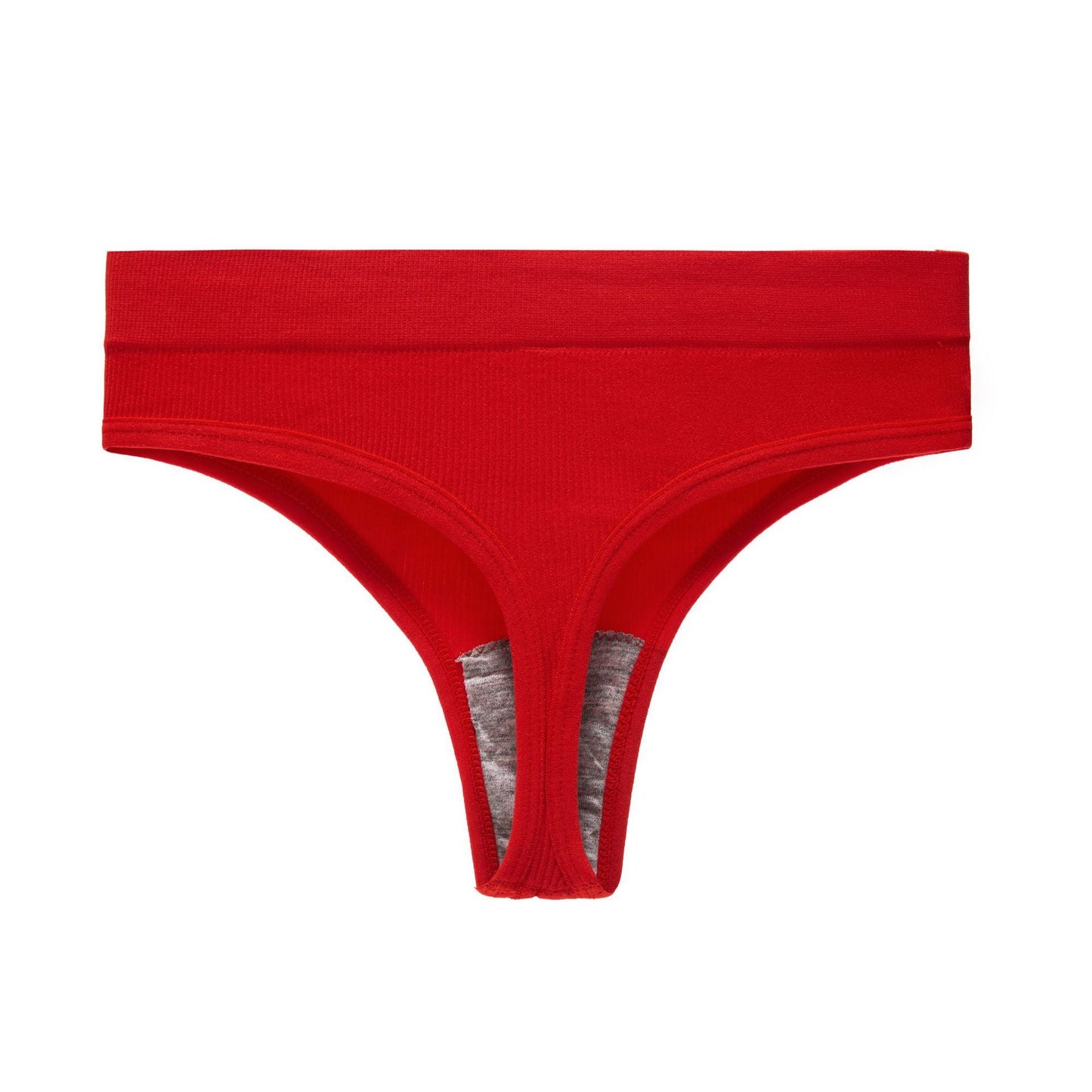 Yoga Seamless Threaded Mid-Low Waist Sexy Cotton Gear Sports Triangle Inner T Panties