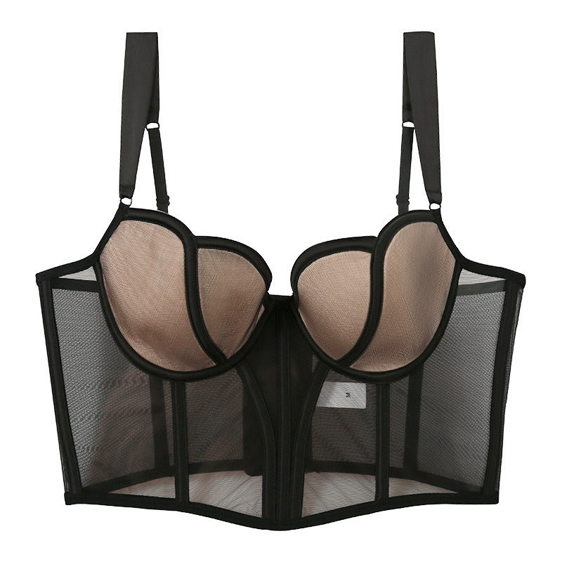 Luxurious and Noble Mesh Vest-style Bra