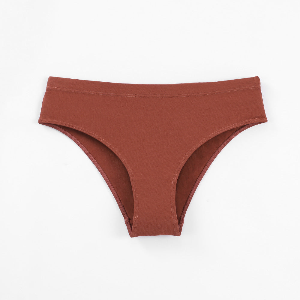 Mid Waist Hip Lift Cotton Breathable Comfort Panties