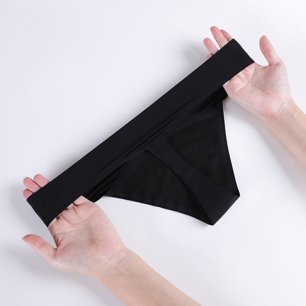 Non-marking Sexy Low Waist Four Layers Anti-Leakage Thong Physiological Panties