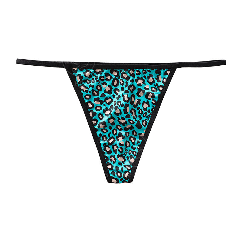 Sexy Leopard Print Low Rise T Panties