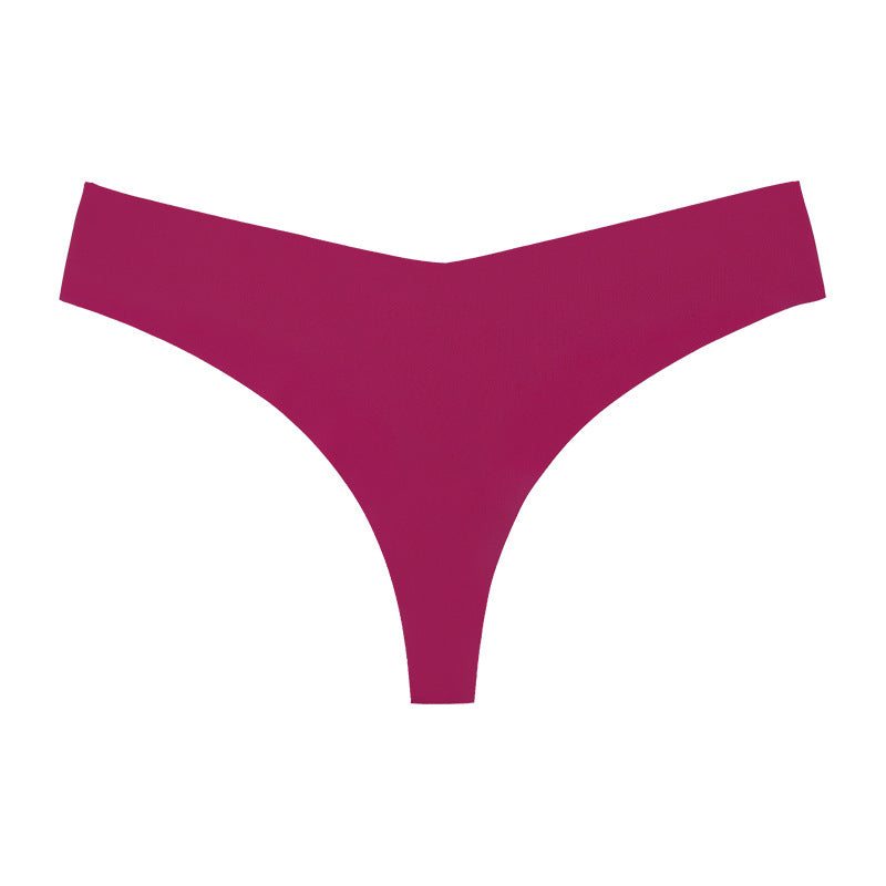 Chic Heartline Print Low-Rise T-Back Thong Panties