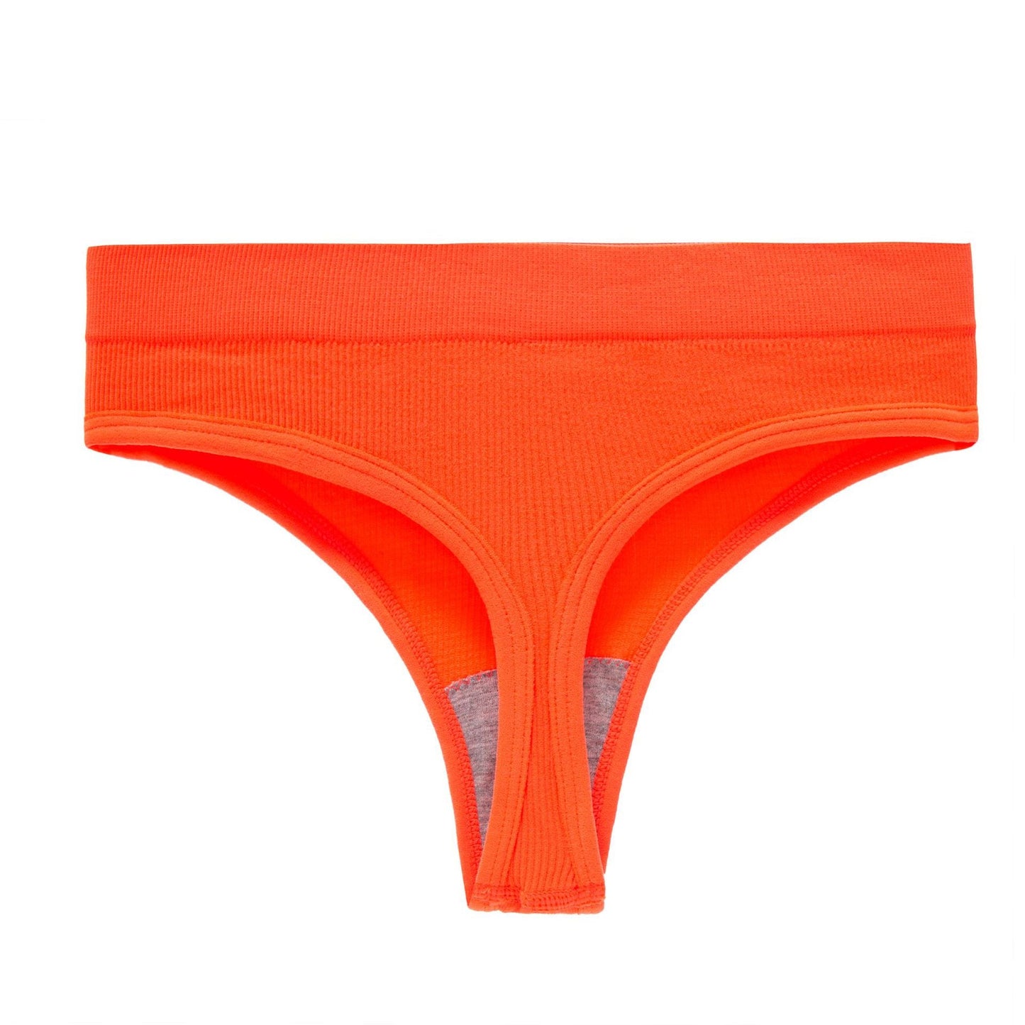 Yoga Seamless Threaded Mid-Low Waist Sexy Cotton Gear Sports Triangle Inner T Panties