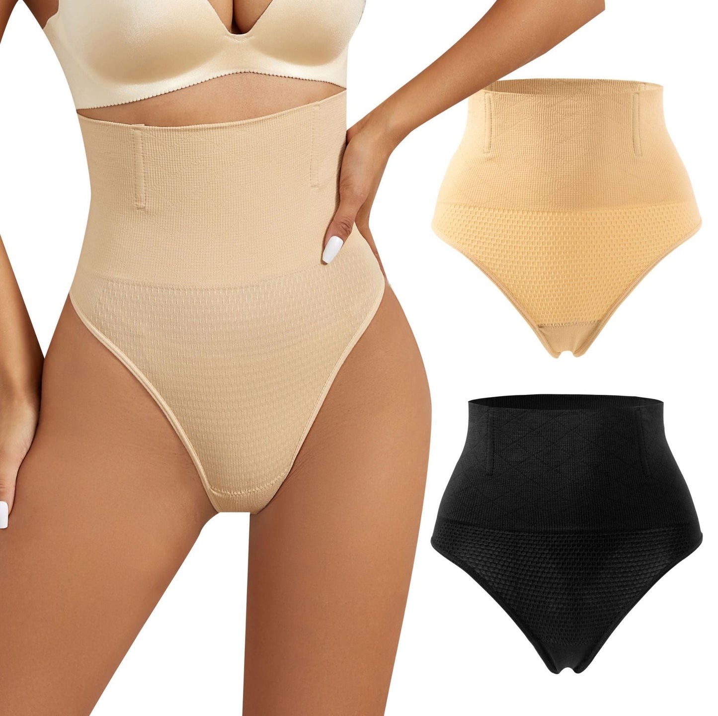 High Waist Butt Lifter Sexy Tummy Control Shapewear Thong Panties