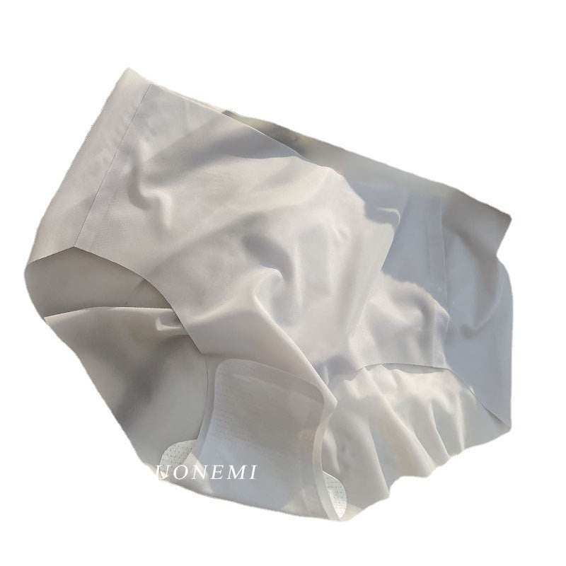 Nude Mask Ice Silk Sheer Thin Seamless One Piece Panties