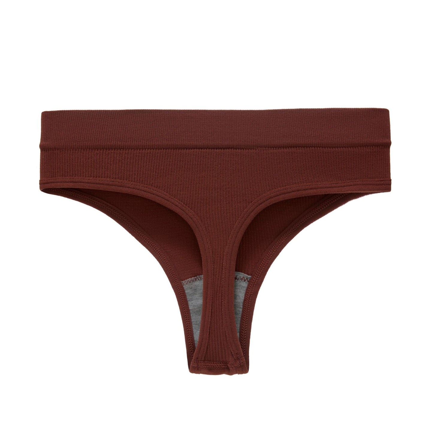 Yoga Seamless Threaded Mid-Low Waist Sexy Cotton Gear Sports Triangle Inner T Panties