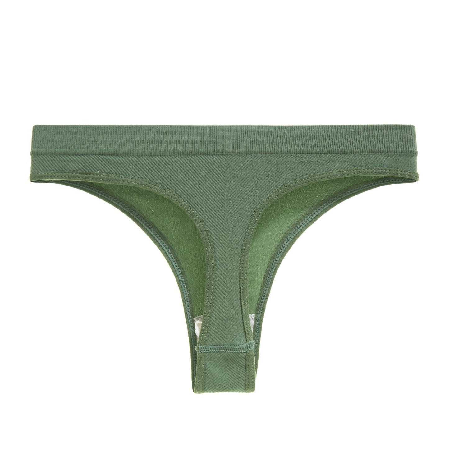 Plus Size Sexy Panties Sports Thong Threaded Solid Color Panties