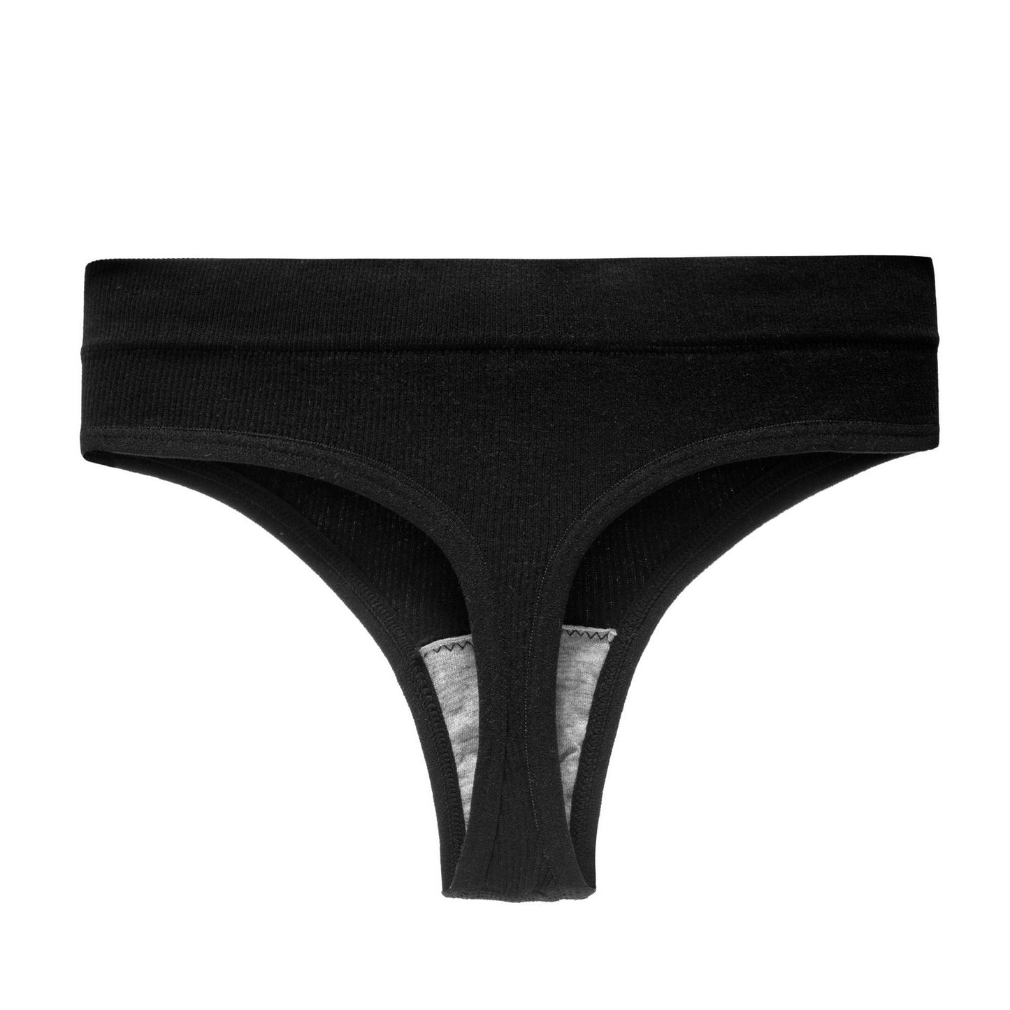 Yoga Seamless Threaded Mid-Low Waist Sexy Cotton Gear Sports Triangle Inner T Panties
